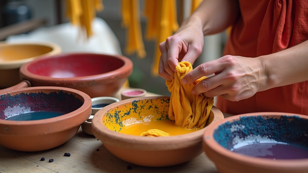 Textile dyeing workshop